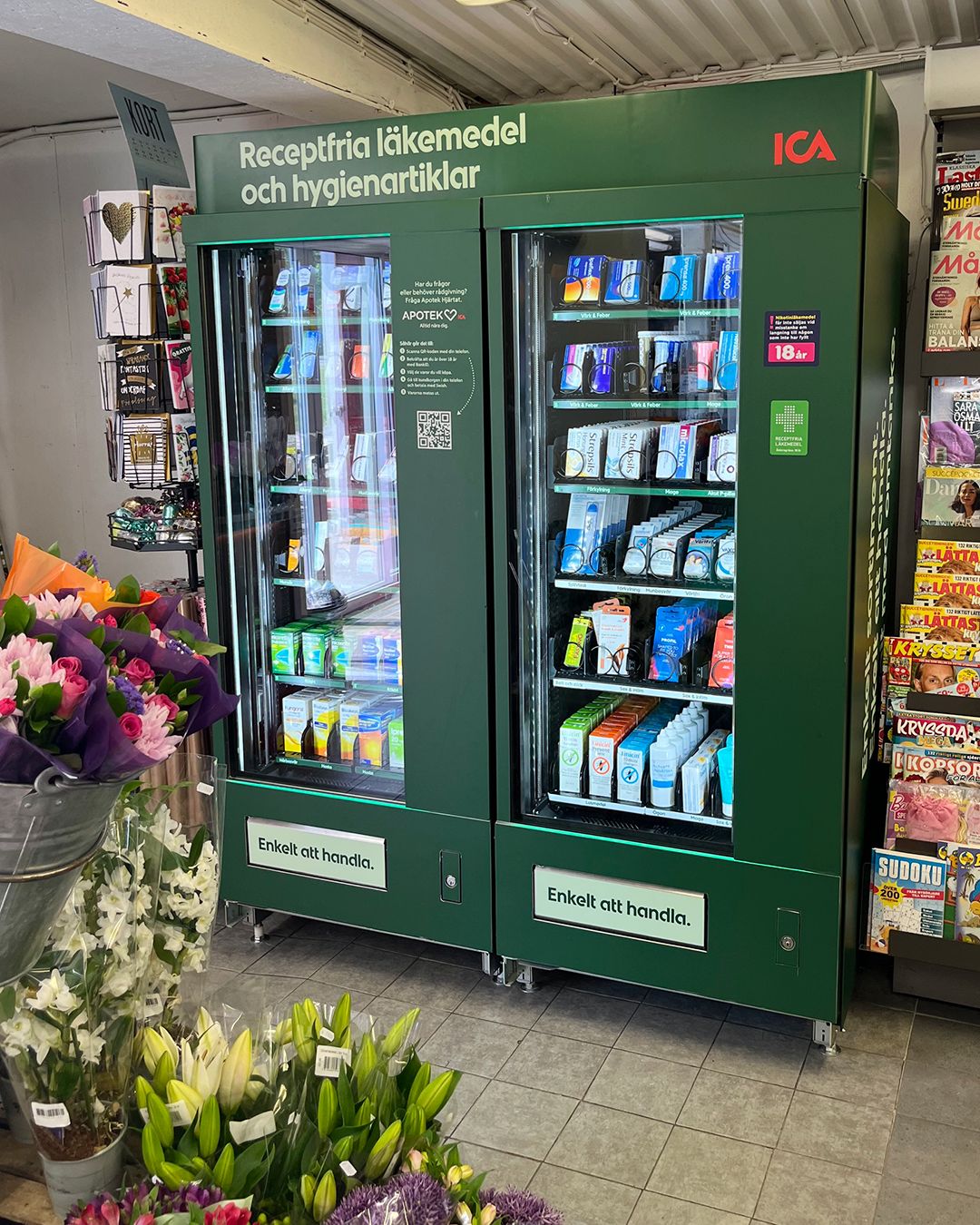 HonestBox varuautomat receptfria läkemedel